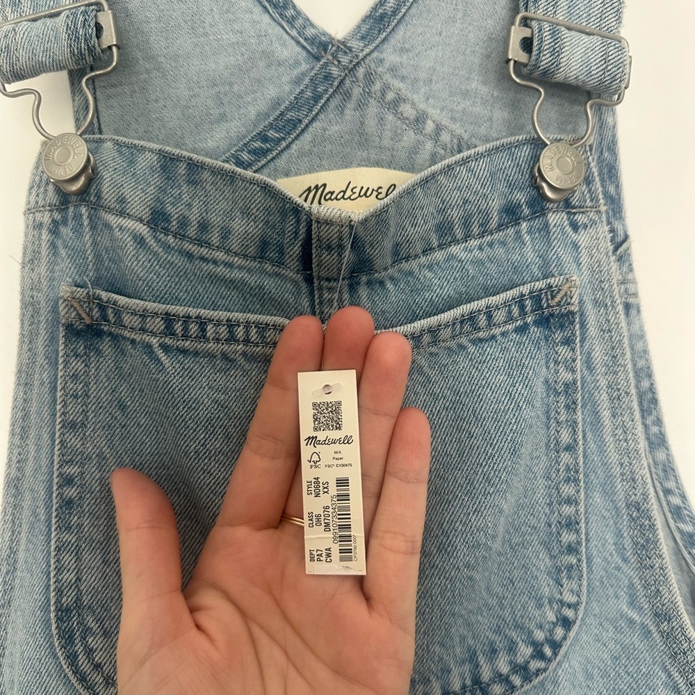 Madewell Light Blue Denim Overalls